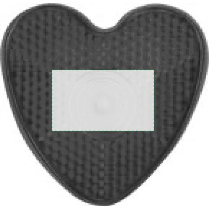 Bezpečnostní světlo s klipem ve tvaru srdce, červená Bezpečnostní světlo s klipem ve tvaru srdce, červená