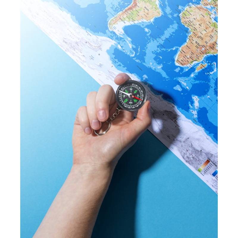 Kľúčenka, kompas, plast Kľúčenka, kompas, plast