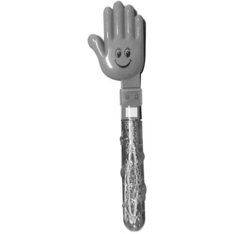 RUNE bublifuk s fandičom v tvare ruky, rôzne farby bez možnosti výberu RUNE bublifuk s fandičom v tvare ruky, rôzne farby bez možnosti výberu