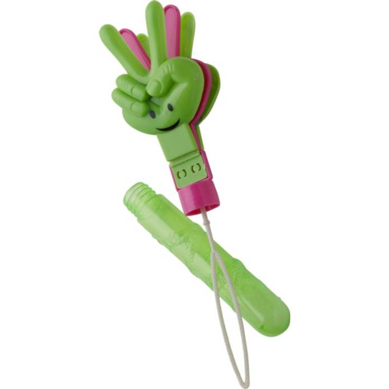 RUNE bublifuk s fandičom v tvare ruky, rôzne farby bez možnosti výberu RUNE bublifuk s fandičom v tvare ruky, rôzne farby bez možnosti výberu