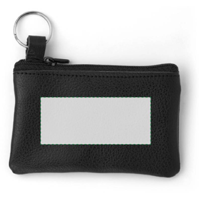 JELA kožená kľúčenka na zips, čierna JELA kožená kľúčenka na zips, čierna