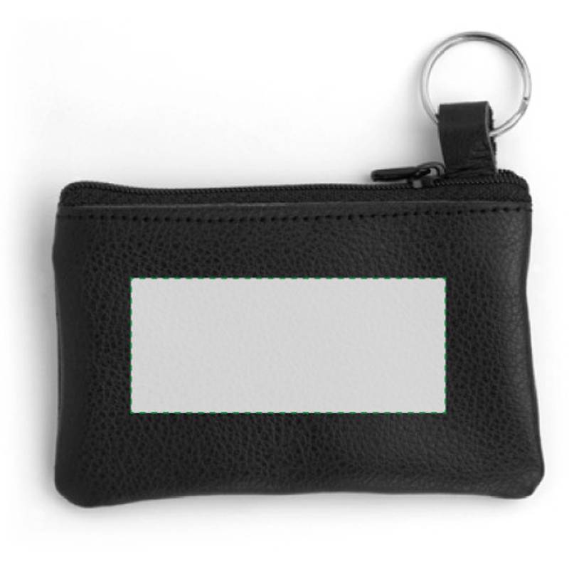 JELA kožená kľúčenka na zips, čierna JELA kožená kľúčenka na zips, čierna