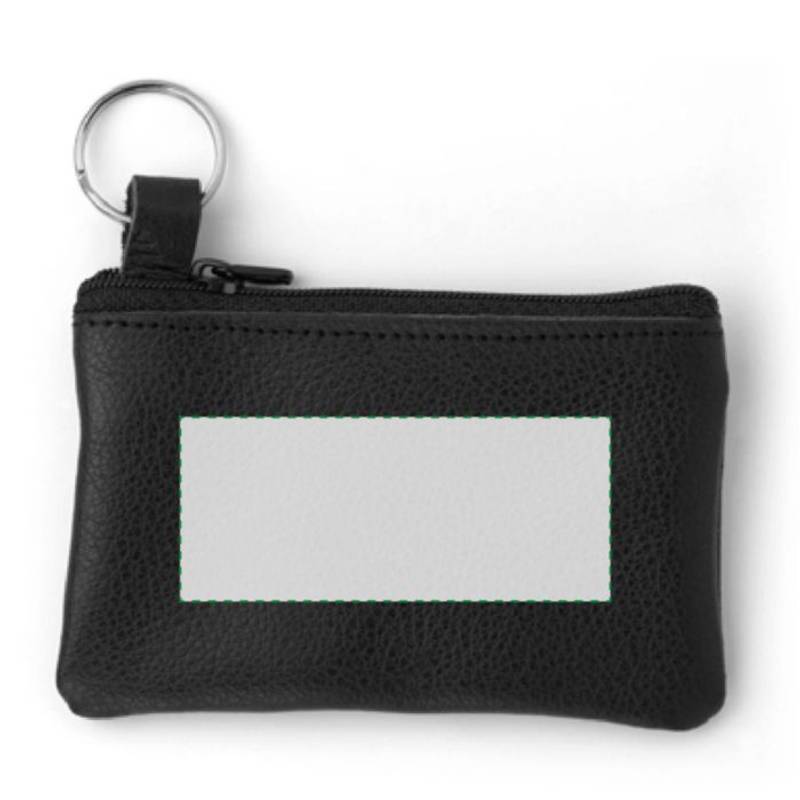 JELA kožená kľúčenka na zips, čierna JELA kožená kľúčenka na zips, čierna