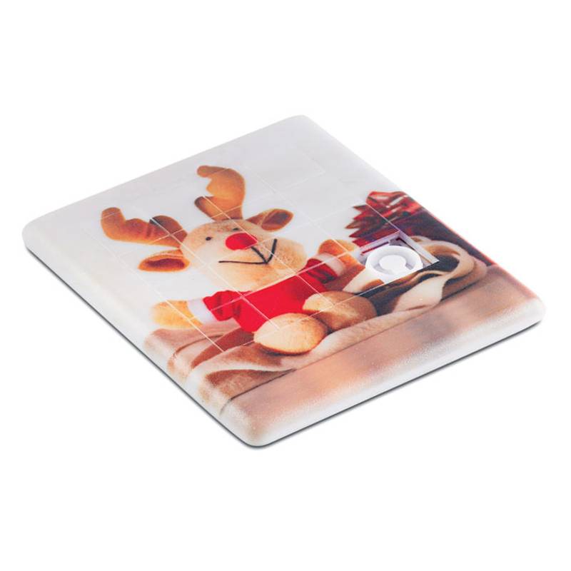 Plastové puzzle, bílá Plastové puzzle, bílá