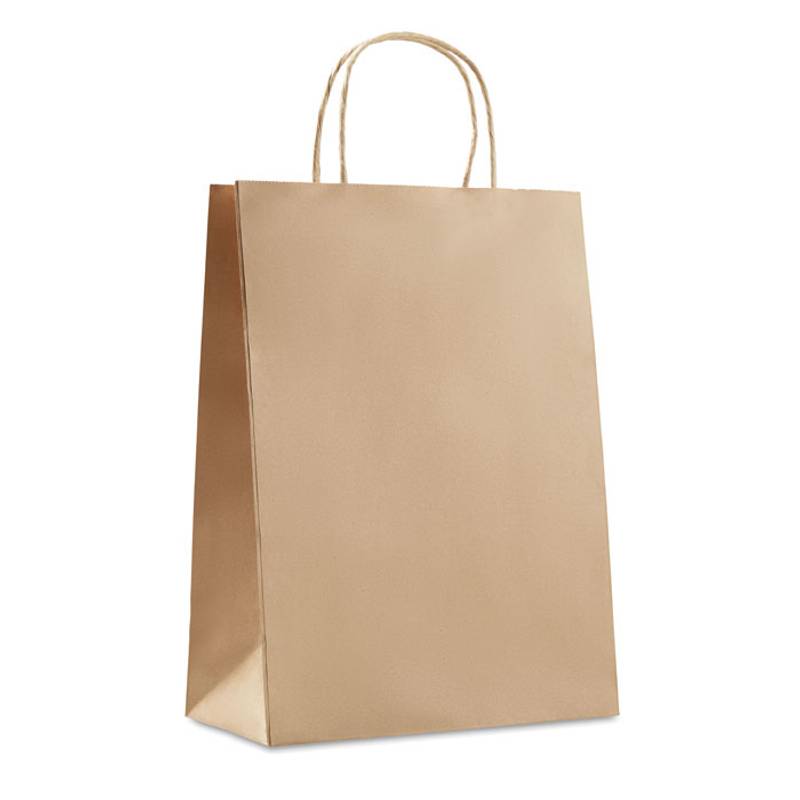 Veľka papierová darčeková taška, 26 x 11 x 36 cm, hnedá