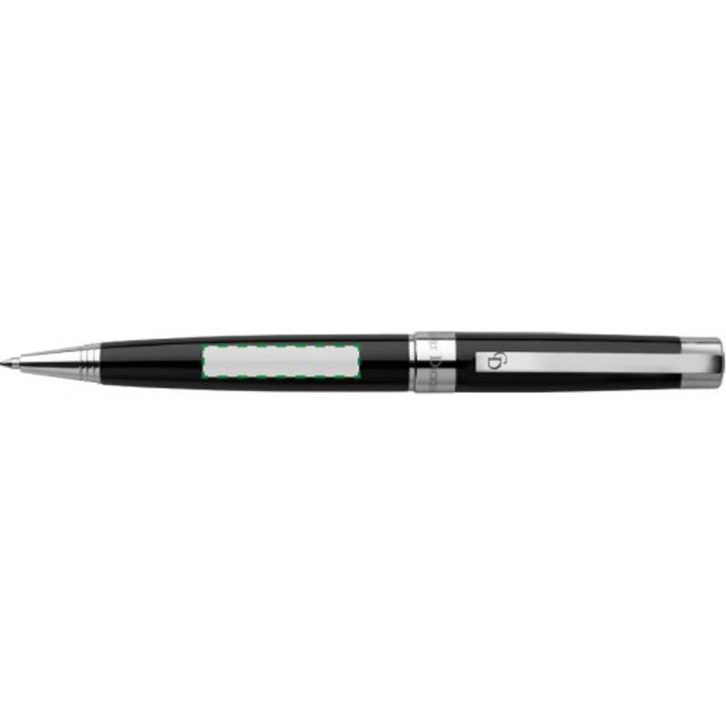 PETRONELA kovové guľôčkové pero značky CHARLES DICKENS, čierna