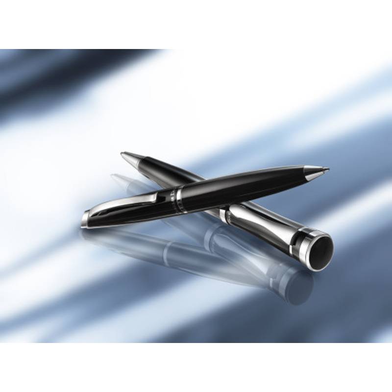 ROCHESTER kovové guľôčkové pero značky CHARLES DICKENS, čierna ROCHESTER kovové guľôčkové pero značky CHARLES DICKENS, čierna