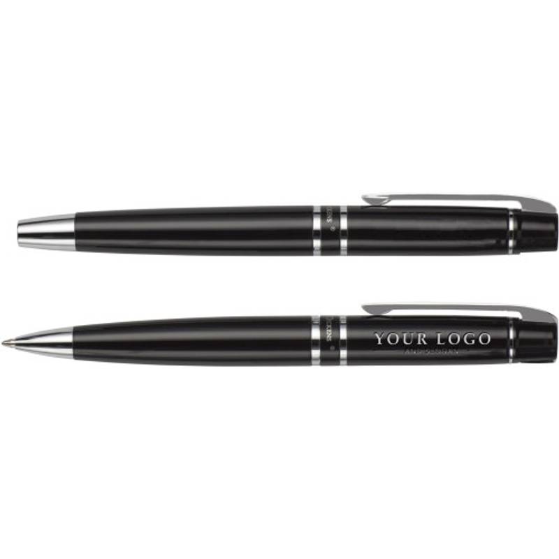 Charles Dickens Písacia súprava, guľôčkové pero a roller v darčekovej krabičke, čierna Charles Dickens Písacia súprava, guľôčkové pero a roller v darčekovej krabičke, čierna