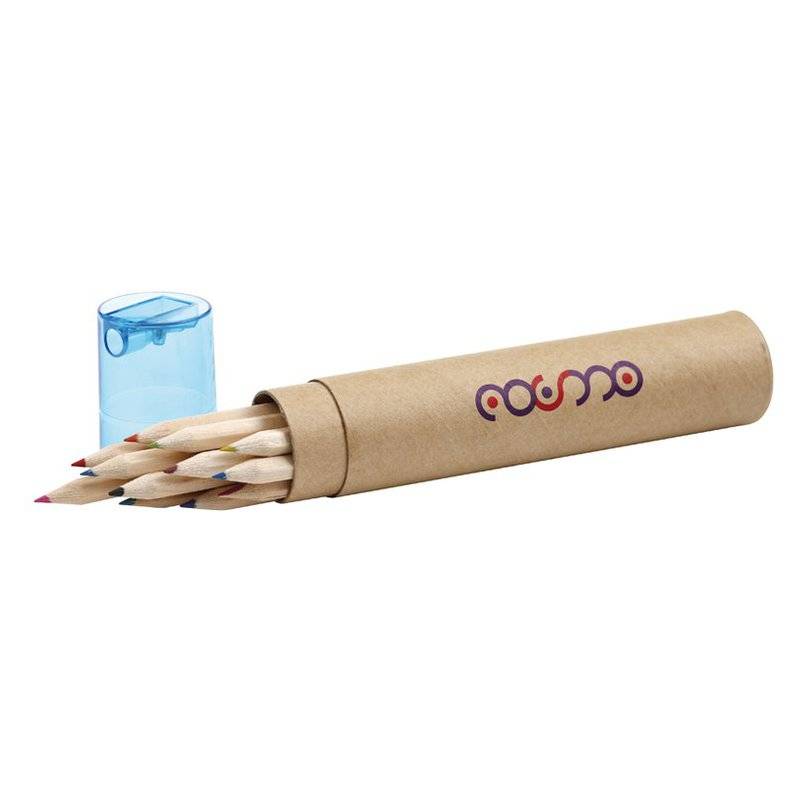 Sada 12 pastelek v kartonové tubě s ořezávátko Sada 12 pastelek v kartonové tubě s ořezávátko