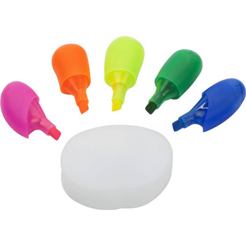 Zvýrazňovač ve tvaru ruky, 5 barev Zvýrazňovač ve tvaru ruky, 5 barev