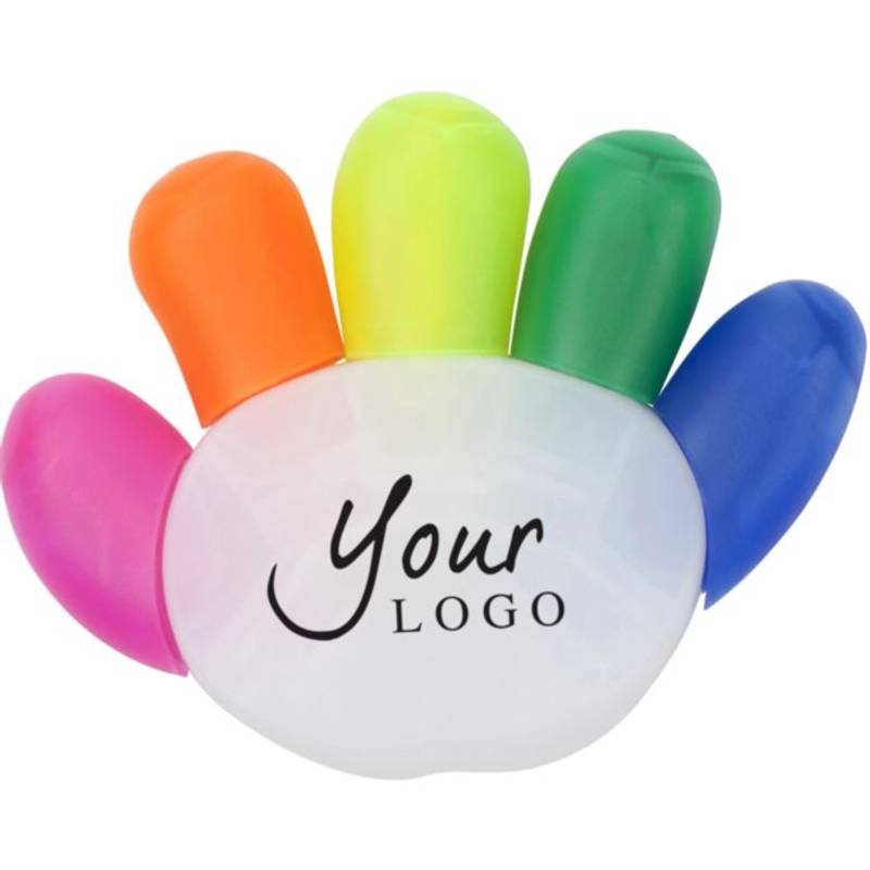 Zvýrazňovač ve tvaru ruky, 5 barev Zvýrazňovač ve tvaru ruky, 5 barev