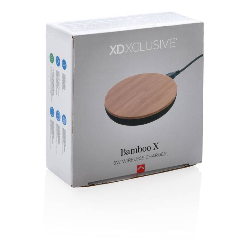 Bezdrôtová nabíjačka 5W bamboo X, hnedá Bezdrôtová nabíjačka 5W bamboo X, hnedá