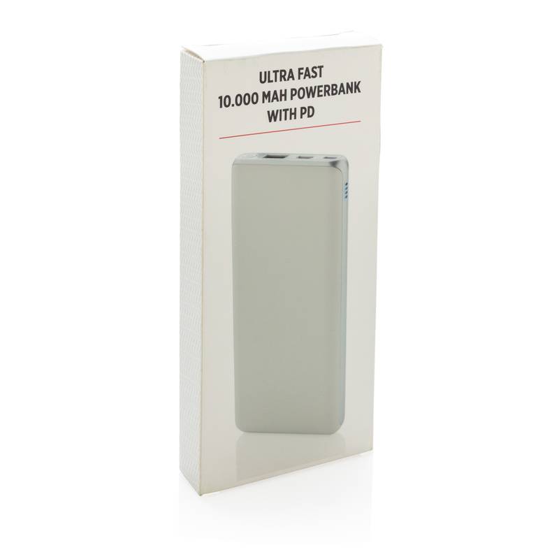 Super rýchla PD powerbanka 10000 mAh, biela Super rýchla PD powerbanka 10000 mAh, biela