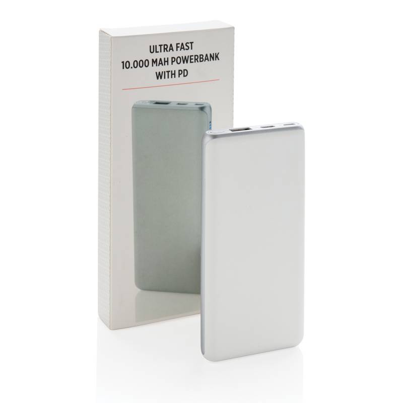 Super rýchla PD powerbanka 10000 mAh, biela Super rýchla PD powerbanka 10000 mAh, biela
