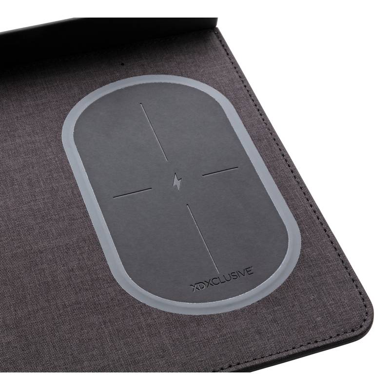 Air podložka pod myš s bezdrátovým nabíjením a USB, černá
