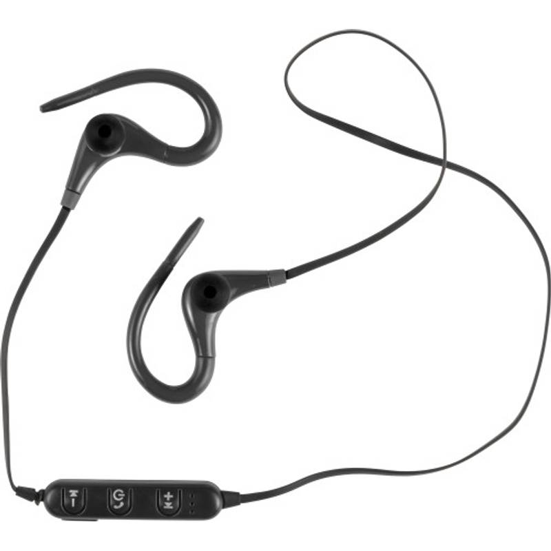 Bezdrátová sluchátka s mikrofonem pro volání, černá