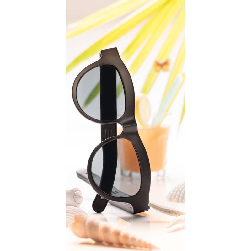 Slnečné okuliare s bezdrôtovými reproduktormi, čierna