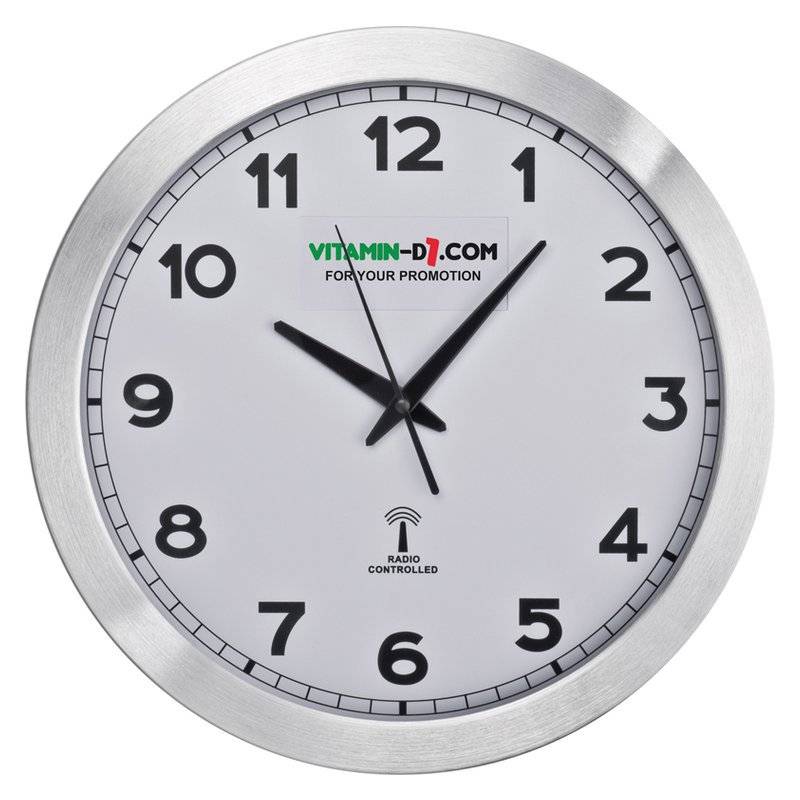 Kulaté mediální hodiny, bílá Kulaté mediální hodiny, bílá