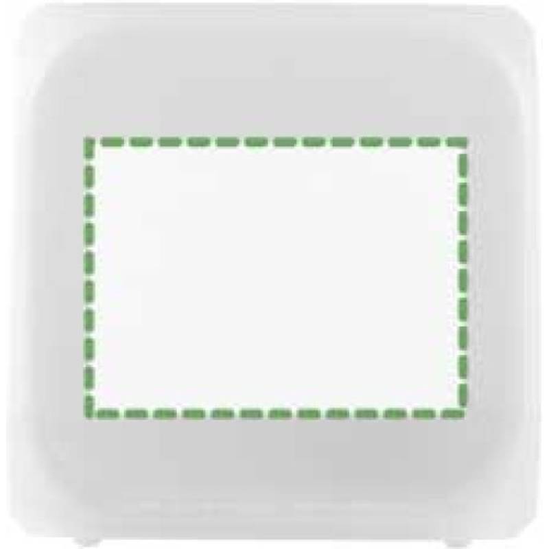 Budík ve tvaru kostky, mění barvu, bílá Budík ve tvaru kostky, mění barvu, bílá