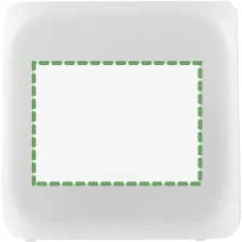 Budík ve tvaru kostky, mění barvu, bílá Budík ve tvaru kostky, mění barvu, bílá