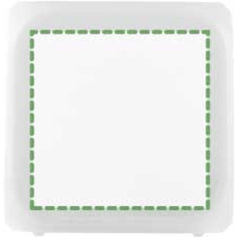 Budík ve tvaru kostky, mění barvu, bílá Budík ve tvaru kostky, mění barvu, bílá