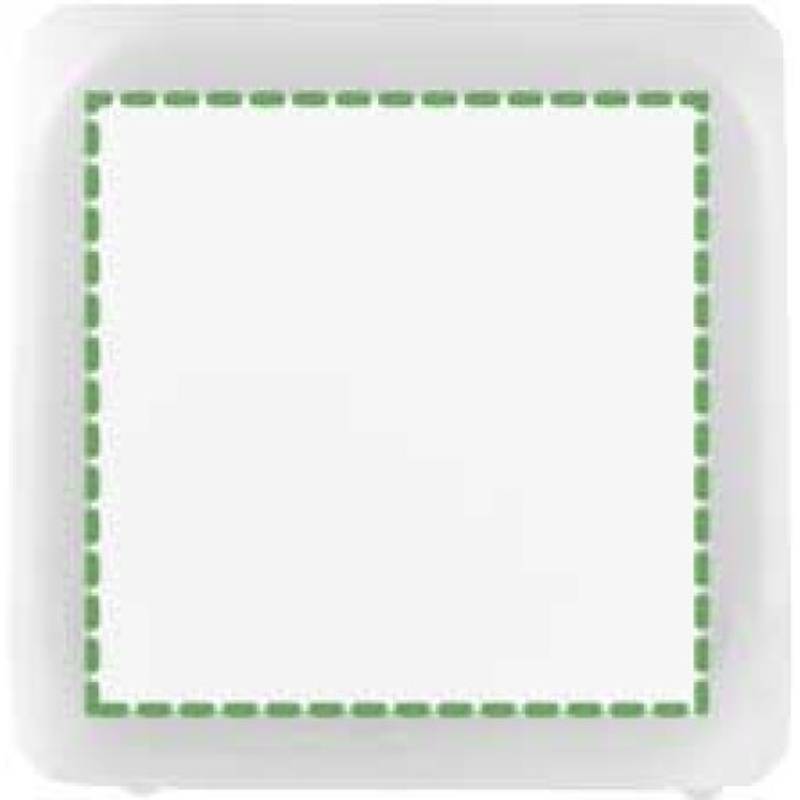 Budík ve tvaru kostky, mění barvu, bílá Budík ve tvaru kostky, mění barvu, bílá