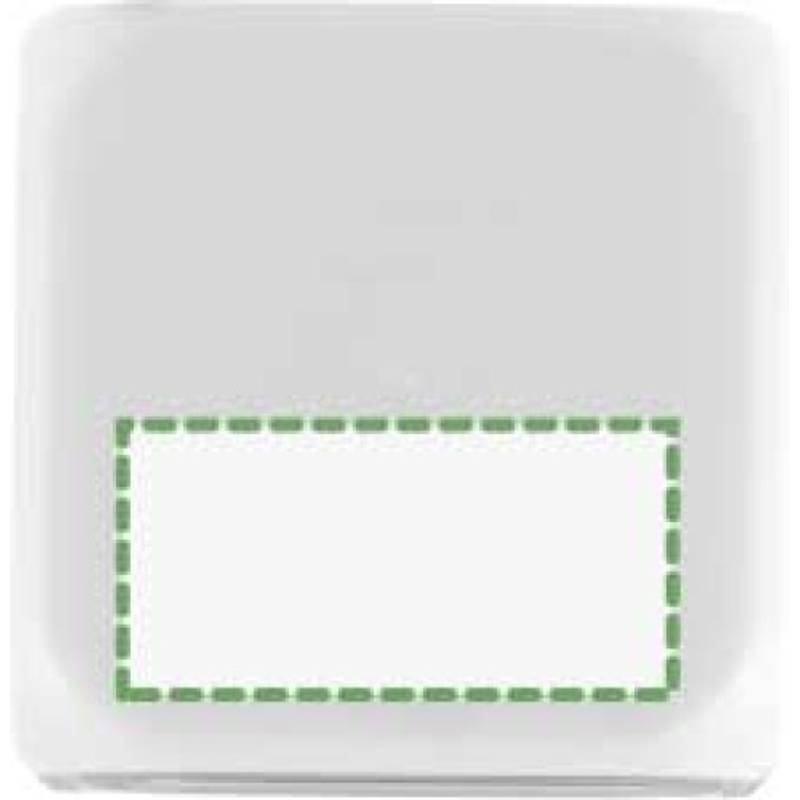 Budík ve tvaru kostky, mění barvu, bílá Budík ve tvaru kostky, mění barvu, bílá