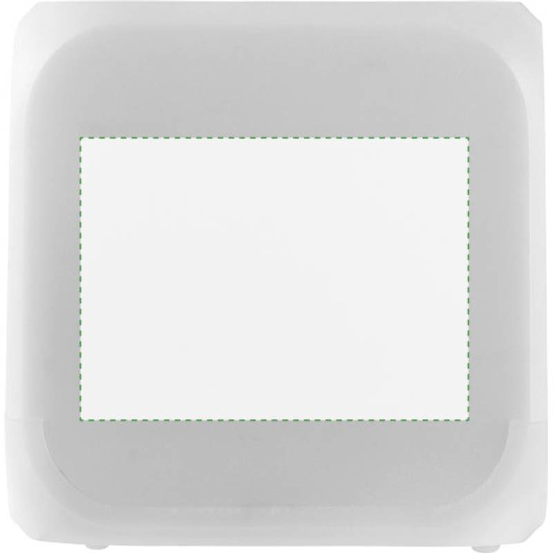 Budík ve tvaru kostky, mění barvu, bílá Budík ve tvaru kostky, mění barvu, bílá