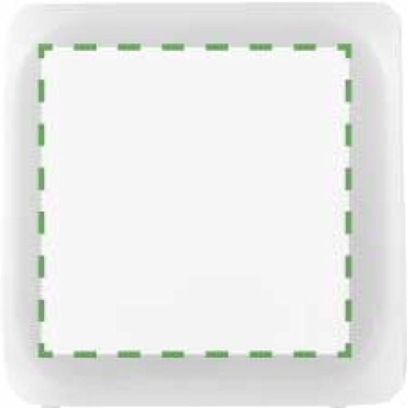 Budík ve tvaru kostky, mění barvu, bílá Budík ve tvaru kostky, mění barvu, bílá