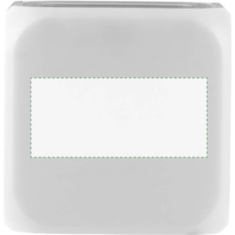 Budík ve tvaru kostky, mění barvu, bílá Budík ve tvaru kostky, mění barvu, bílá