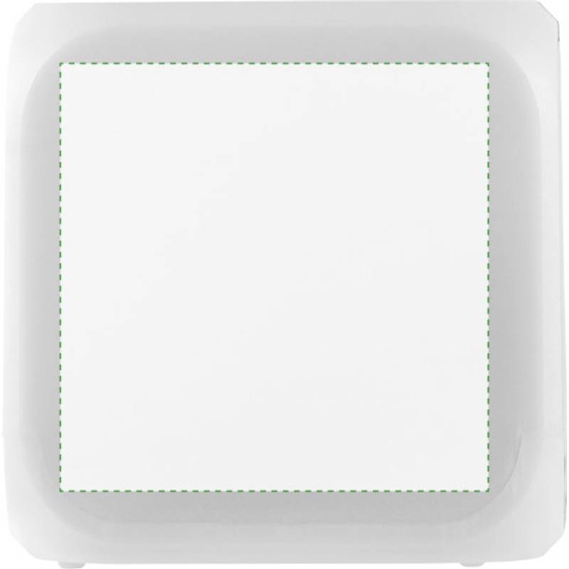 Budík ve tvaru kostky, mění barvu, bílá Budík ve tvaru kostky, mění barvu, bílá