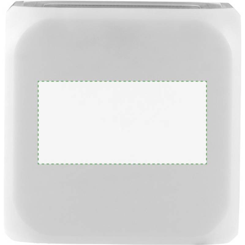 Budík ve tvaru kostky, mění barvu, bílá Budík ve tvaru kostky, mění barvu, bílá