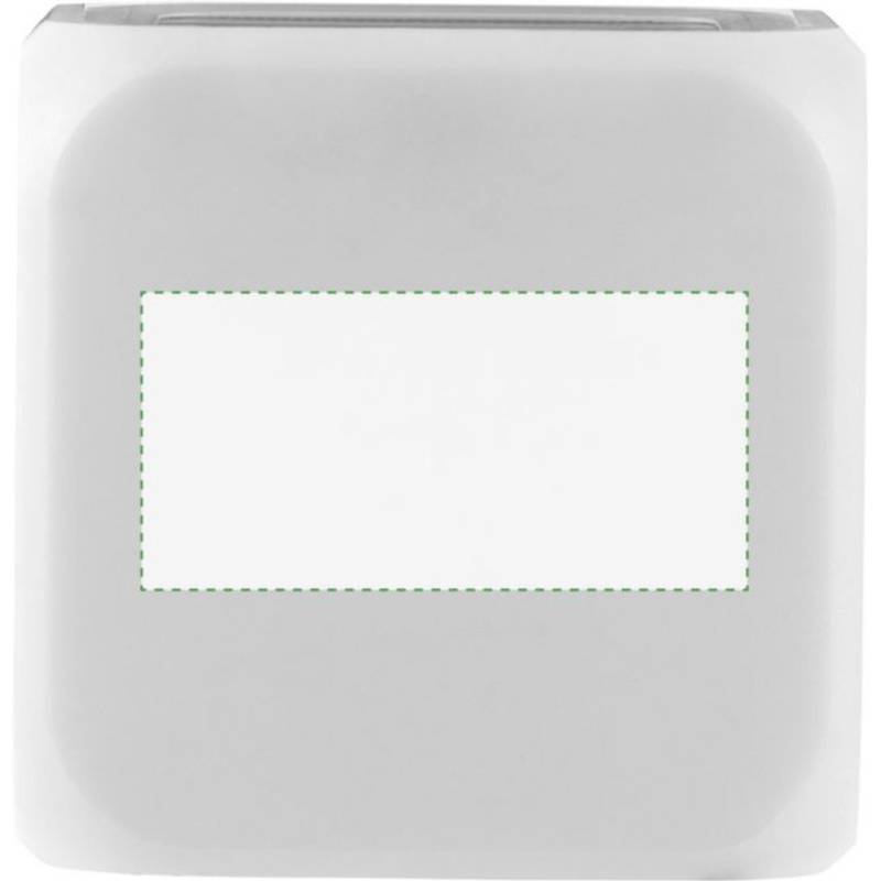 Budík ve tvaru kostky, mění barvu, bílá Budík ve tvaru kostky, mění barvu, bílá