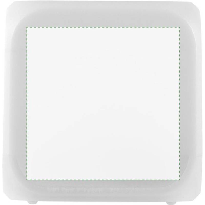 Budík ve tvaru kostky, mění barvu, bílá Budík ve tvaru kostky, mění barvu, bílá