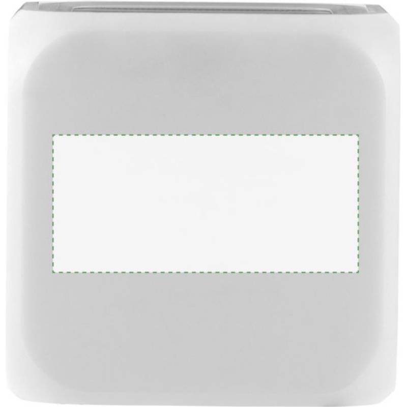 Budík ve tvaru kostky, mění barvu, bílá Budík ve tvaru kostky, mění barvu, bílá