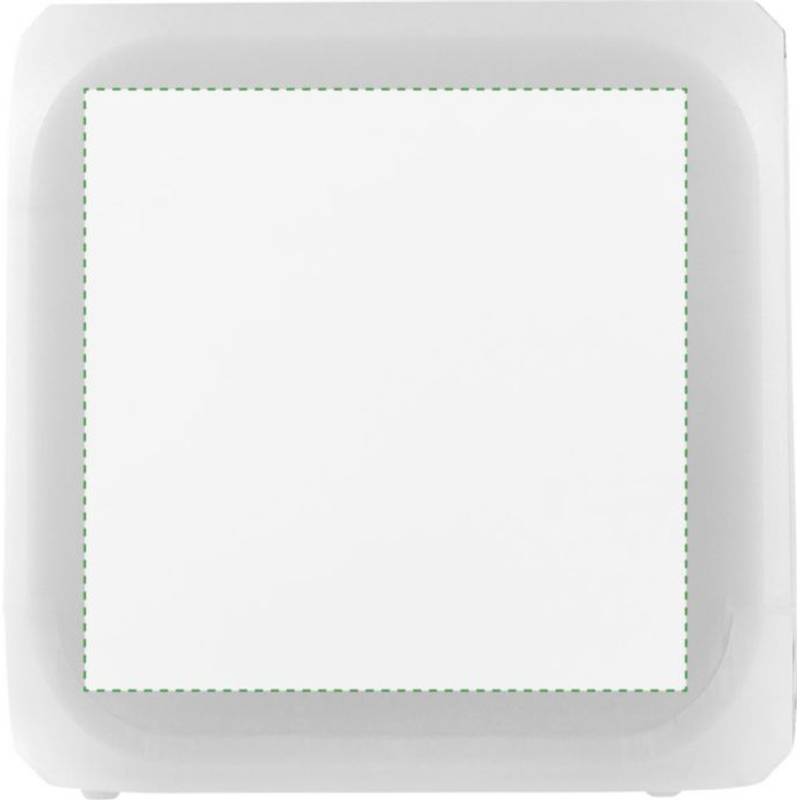 Budík ve tvaru kostky, mění barvu, bílá Budík ve tvaru kostky, mění barvu, bílá