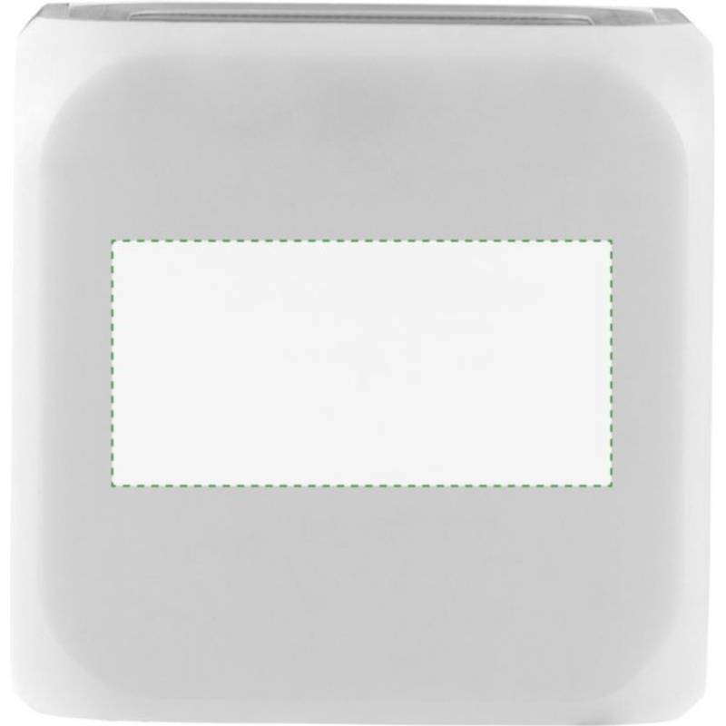 Budík ve tvaru kostky, mění barvu, bílá Budík ve tvaru kostky, mění barvu, bílá