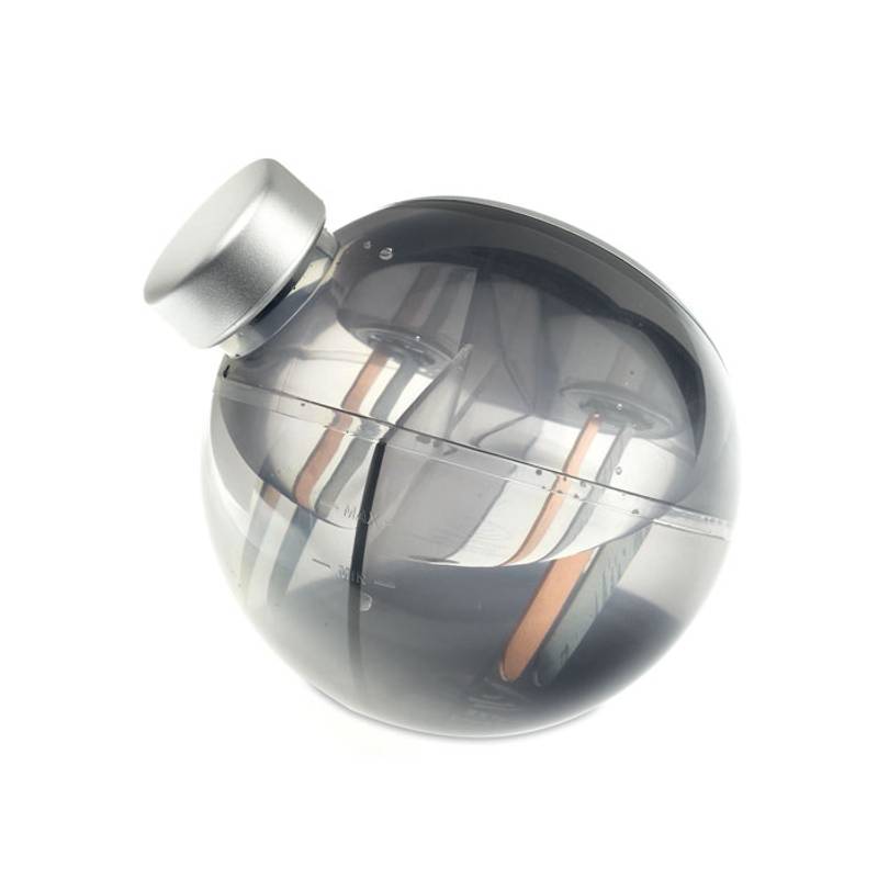 Stolové hodiny v tvare glóbusu, strieborná matná Stolové hodiny v tvare glóbusu, strieborná matná