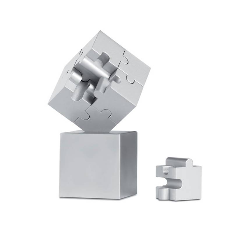 3D kovové magnetické puzzle, stříbrná