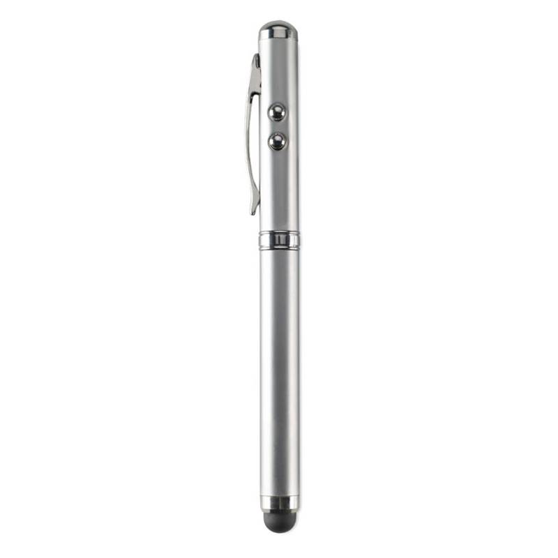 Guľôčkové pero s laserovým ukazovátkom, strieborná