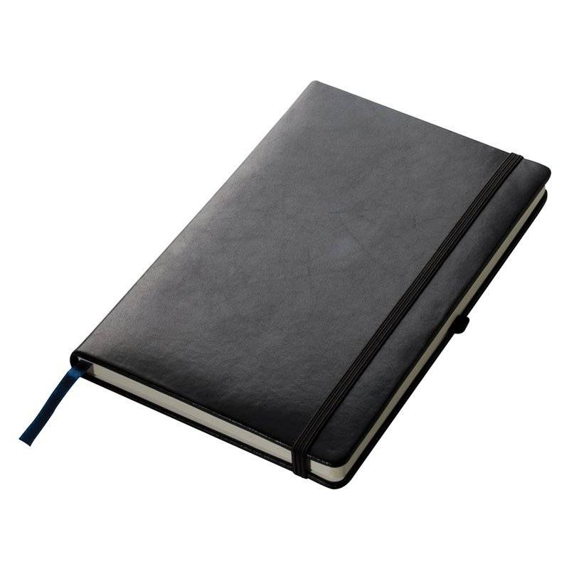 Písací blok, linajkový, A5, čierny Písací blok, linajkový, A5, čierny