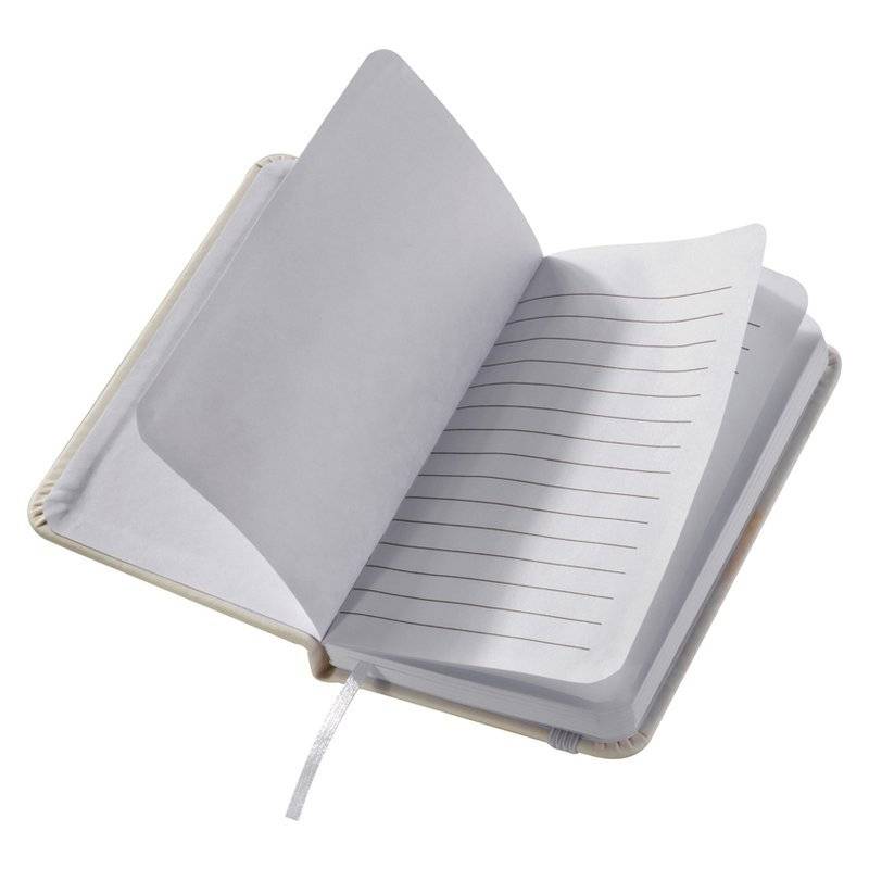 Zápisník so záložkou, biela Zápisník so záložkou, biela