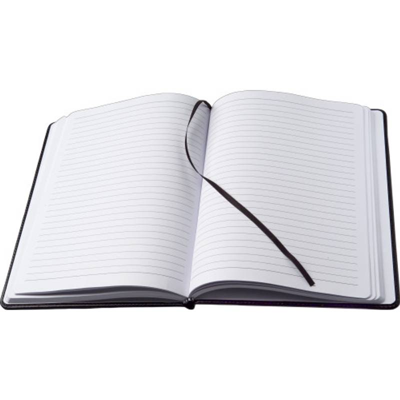 Blok A5, linkovaný, záložka, černá Blok A5, linkovaný, záložka, černá