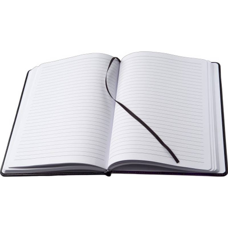 Blok A5, linkovaný, záložka, černá Blok A5, linkovaný, záložka, černá