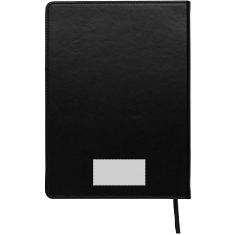 Blok A5, linkovaný, záložka, černá Blok A5, linkovaný, záložka, černá