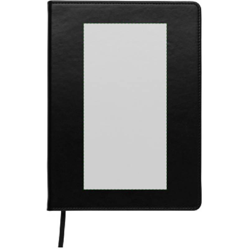 Blok A5, linkovaný, záložka, černá Blok A5, linkovaný, záložka, černá