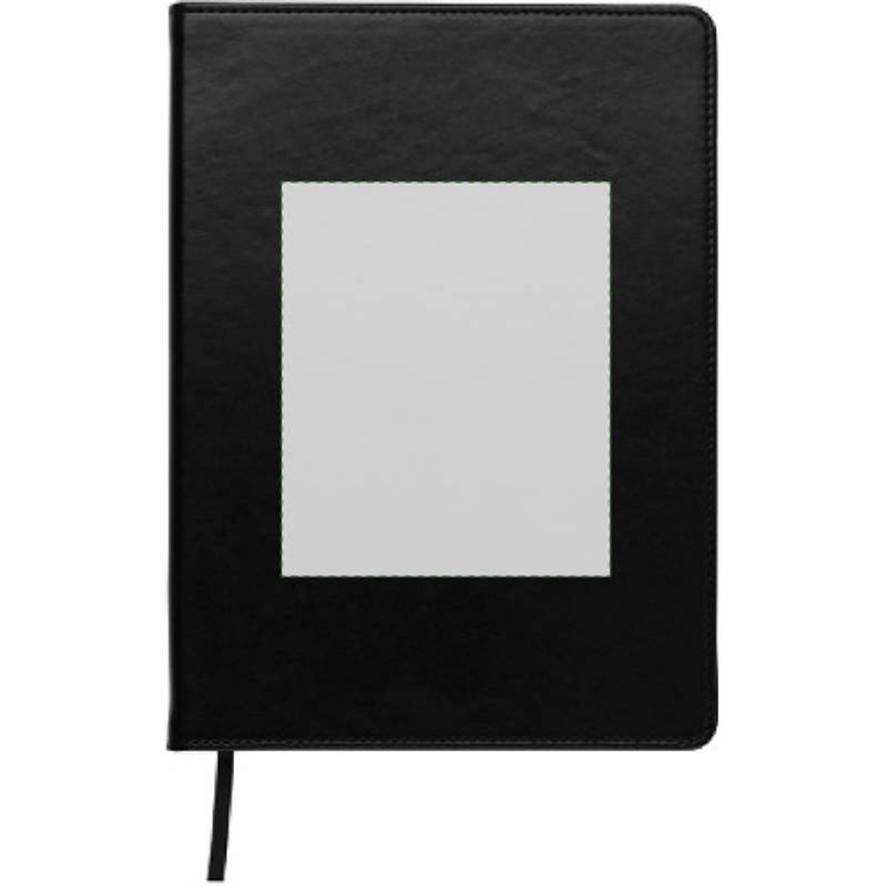 Blok A5, linkovaný, záložka, černá Blok A5, linkovaný, záložka, černá