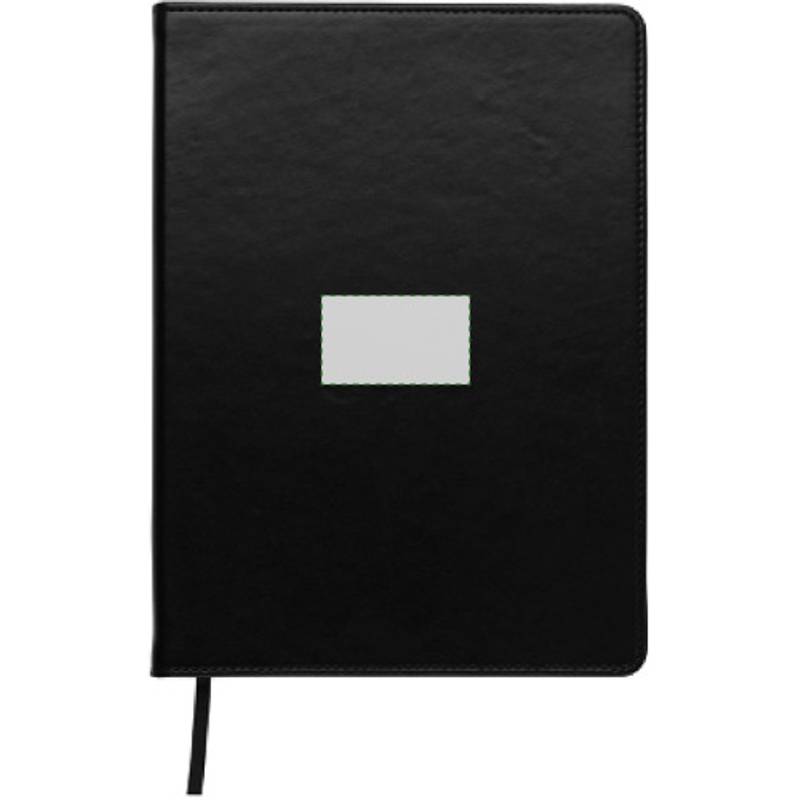 Blok A5, linkovaný, záložka, černá Blok A5, linkovaný, záložka, černá