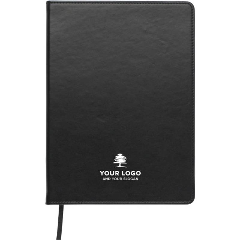 Blok A5, linkovaný, záložka, černá Blok A5, linkovaný, záložka, černá