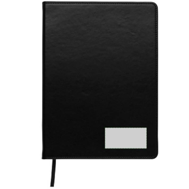 Blok A5, linkovaný, záložka, černá Blok A5, linkovaný, záložka, černá